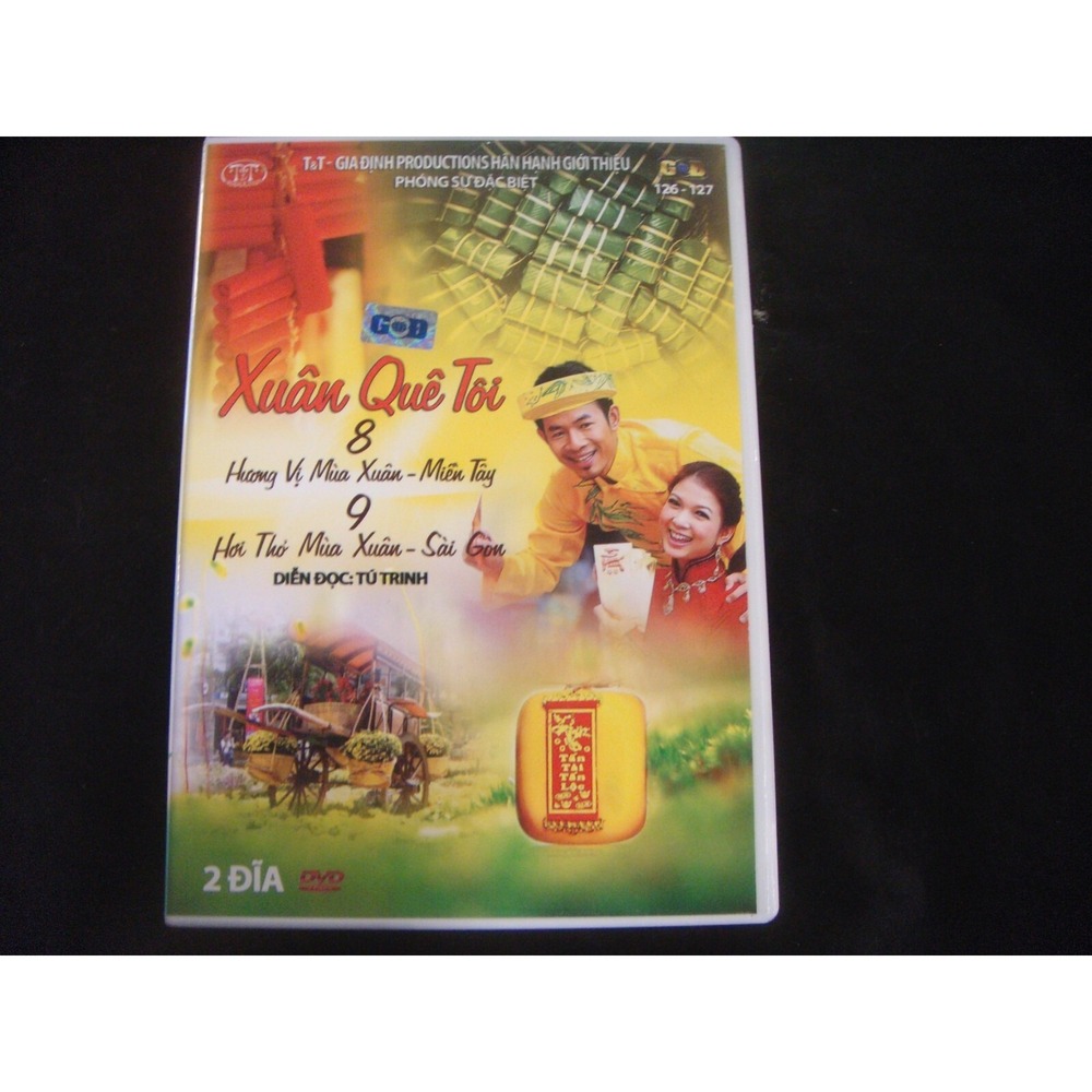 Vietnamese‎ DVD video Xuan Que Toi 8 Huong Vi Mua Xuan Mien Tay 9 Hoi To sai Gon